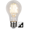 LED lampa E27 | A60 | Dag/natt-sensor | 2700K | 4.2W klar